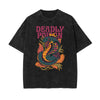 Punk Faded Monster Pattern Tee