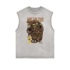 Sleeveless Steampunk Funny Pattern Tee