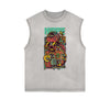 Sleeveless Steampunk Funny Pattern Tee