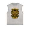 Sleeveless Steampunk Funny Pattern Tee