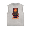 Sleeveless Steampunk Funny Pattern Tee