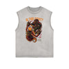 Sleeveless Steampunk Funny Pattern Tee