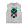 Sleeveless Steampunk Funny Pattern Tee