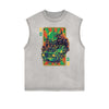 Sleeveless Steampunk Funny Pattern Tee