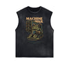 Humorous Cartoon Graphic Muscle Tank