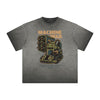 Vintage Frayed Humorous Cartoon Design Tee