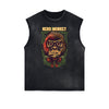 Humorous Cartoon Graphic Muscle Tank