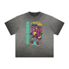 Vintage Frayed Humorous Cartoon Design Tee