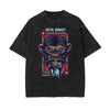Cartoon Abstract Faded Pattern T Shirt