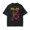 Cartoon Abstract Faded Pattern T Shirt