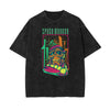 Cartoon Abstract Faded Pattern T Shirt