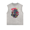 Retro Cartoon Graphic Muscle Tank