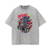 Retro Cartoon Stone Wash Graphic Tee