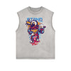 Retro Cartoon Graphic Muscle Tank