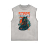 Retro Cartoon Graphic Muscle Tank