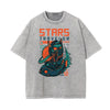 Retro Cartoon Stone Wash Graphic Tee