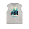 Retro Cartoon Graphic Muscle Tank