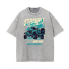 Retro Cartoon Stone Wash Graphic Tee