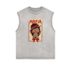 Retro Cartoon Graphic Muscle Tank