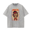 Retro Cartoon Stone Wash Graphic Tee