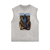 Retro Cartoon Graphic Muscle Tank