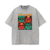 Abstract Graphic Washed Cotton Animal Tee