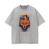 Abstract Graphic Washed Cotton Animal Tee