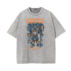 Abstract Graphic Washed Cotton Animal Tee