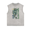 Abstract Animal Graphic Muscle Tank