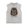 Abstract Animal Graphic Muscle Tank