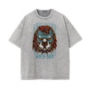 Abstract Graphic Washed Cotton Animal Tee