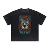 Abstract Animal Graphic Frayed Tee