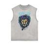 Abstract Animal Graphic Muscle Tank