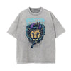 Abstract Graphic Washed Cotton Animal Tee