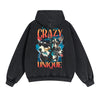 Cute Dog Graphic Double Slider Zip Hoodie-INNBLAC