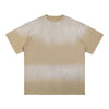 Gradient-Fade Distressed Edge Cotton Tee 260gsm