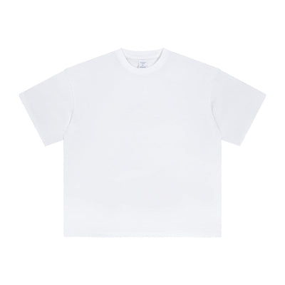 Frayed Edge Thick Cotton T Shirt 7.5oz-INNBLAC