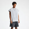 Washed Raw Edge Baggy Tank Top 275gsm