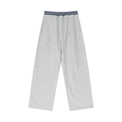 Double Waistband Baggy Trousers