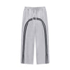 Contrast Arc Stripe Baggy Trousers