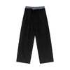 Double Waistband Baggy Trousers