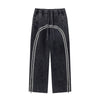 Contrast Arc Stripe Baggy Trousers