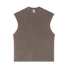 Sleeveless Raw Edge Reverse Tee 275gsm