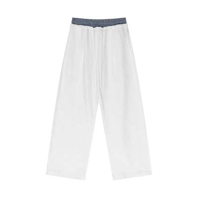 Double Waistband Baggy Trousers