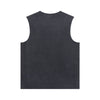 Black Washed Cotton Sleeveless T Shirt 275gsm