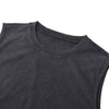 Black Washed Cotton Sleeveless T Shirt 275gsm