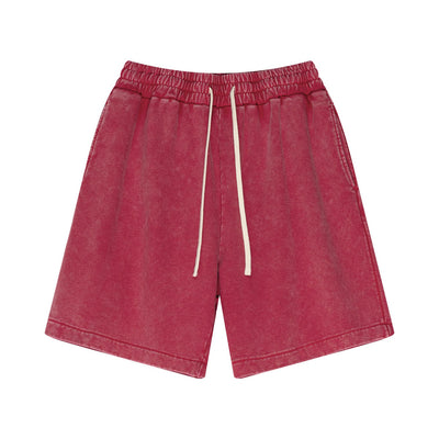 Vintage Wash Loose Fit Jogger Shorts